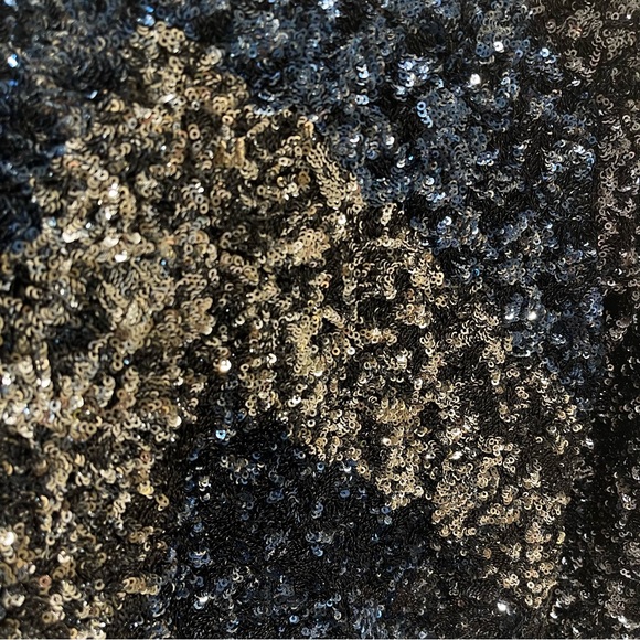 Dress the Population Long Sleeve Dress Blue / Silver - Picture 7 of 8